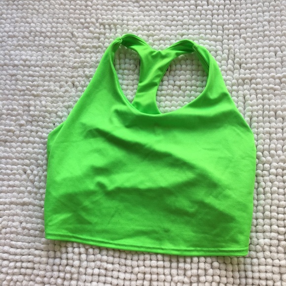 [carbon 38] k-deer lime green sports bra - Picture 3 of 5